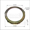 CORONA ABS BPW 100 DIENTES 0331008510 EP